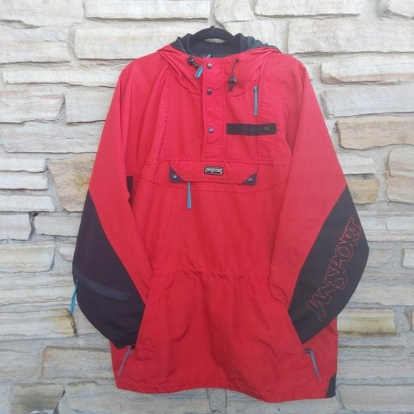 Rare Vintage 90's Jansport Pullover Windbreaker Jacket - Picture 1 of 16